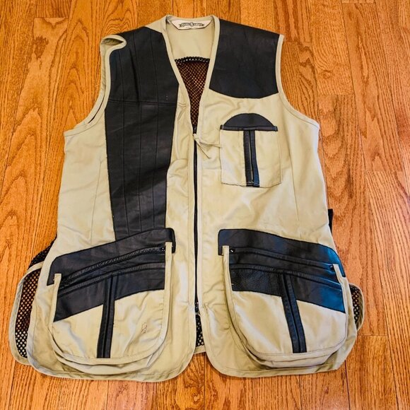 Vintage Bob Allen Canvas Shooting Hunting Fishing Vest Adult Medium - Picture 12 of 16